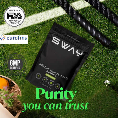 Creatine Monohydrate Gummies - 315g, Boost Muscle Strength (90 Gummies, Green Apple Flavour)